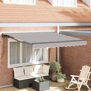 Okvir tende Svijetlo siva 350 x 250 cm Poliester s PU premazom