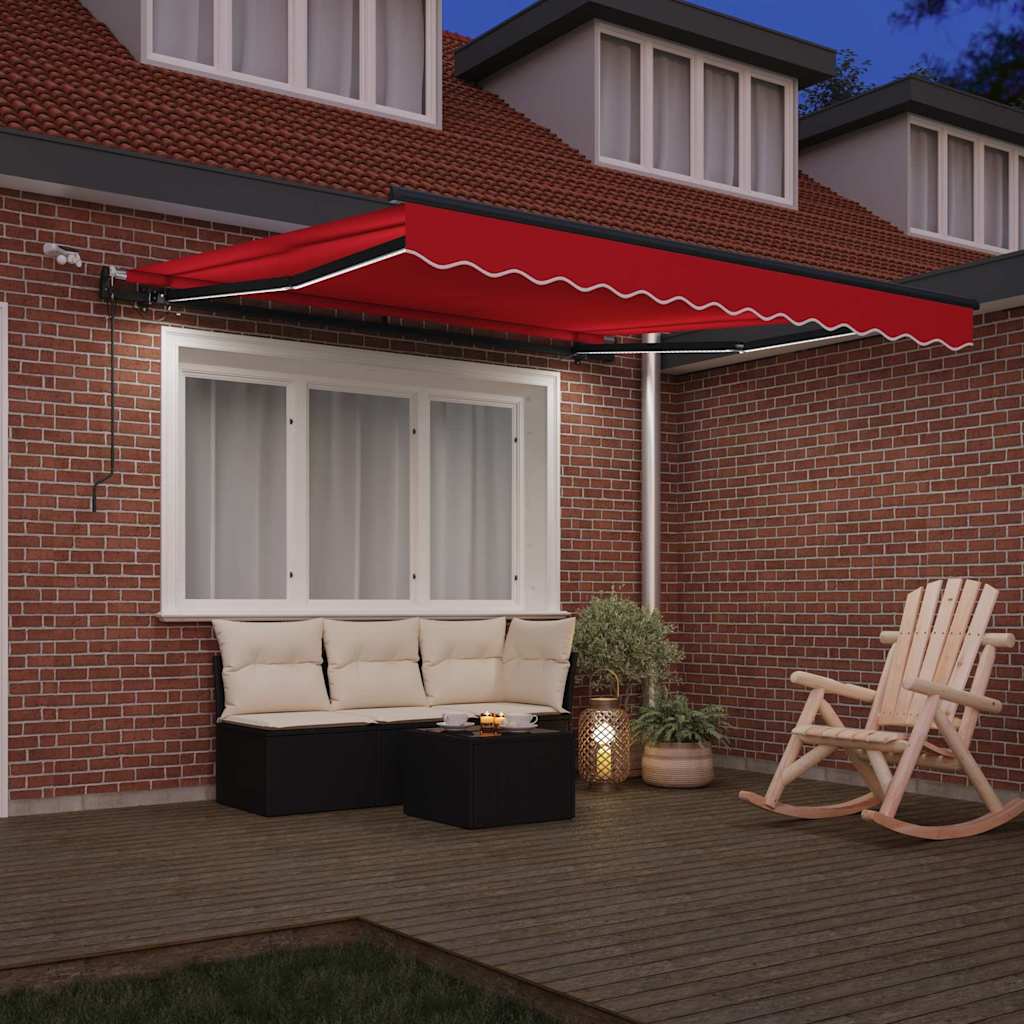 Tkanina za tende s Crvena 350 x 250 cm Poliester