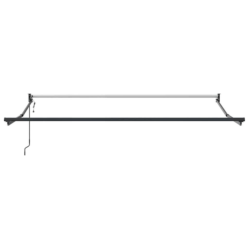 Skrovita tenda Crvena 350 x 250 cm Poliester i aluminij