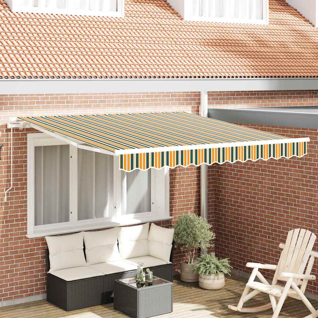 Povlačivi tende Šareni 350 x 250 cm Poliester i aluminij