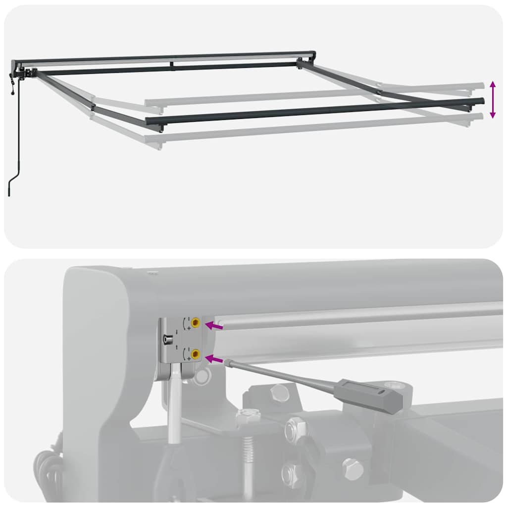 Okvir tende Zelena i žuta 350 x 250 cm Poliester s PU premazom