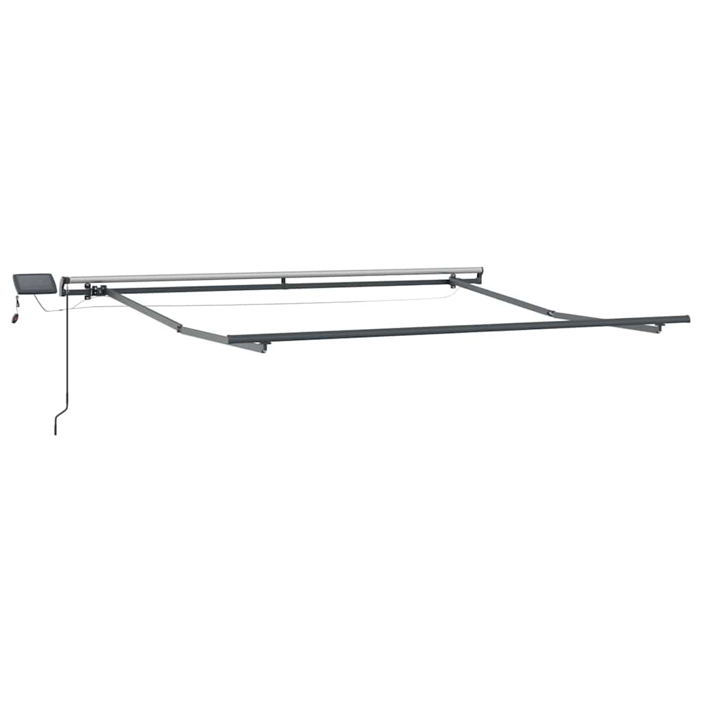 Skrovita tenda Zelena i bijela 350 x 250 cm tkanina