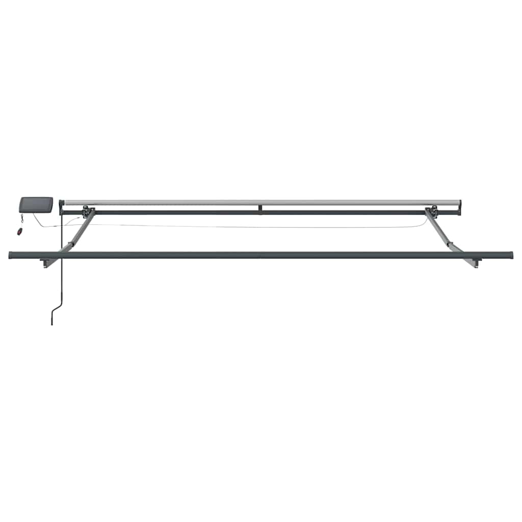 Skrovita tenda Zelena i bijela 350 x 250 cm tkanina