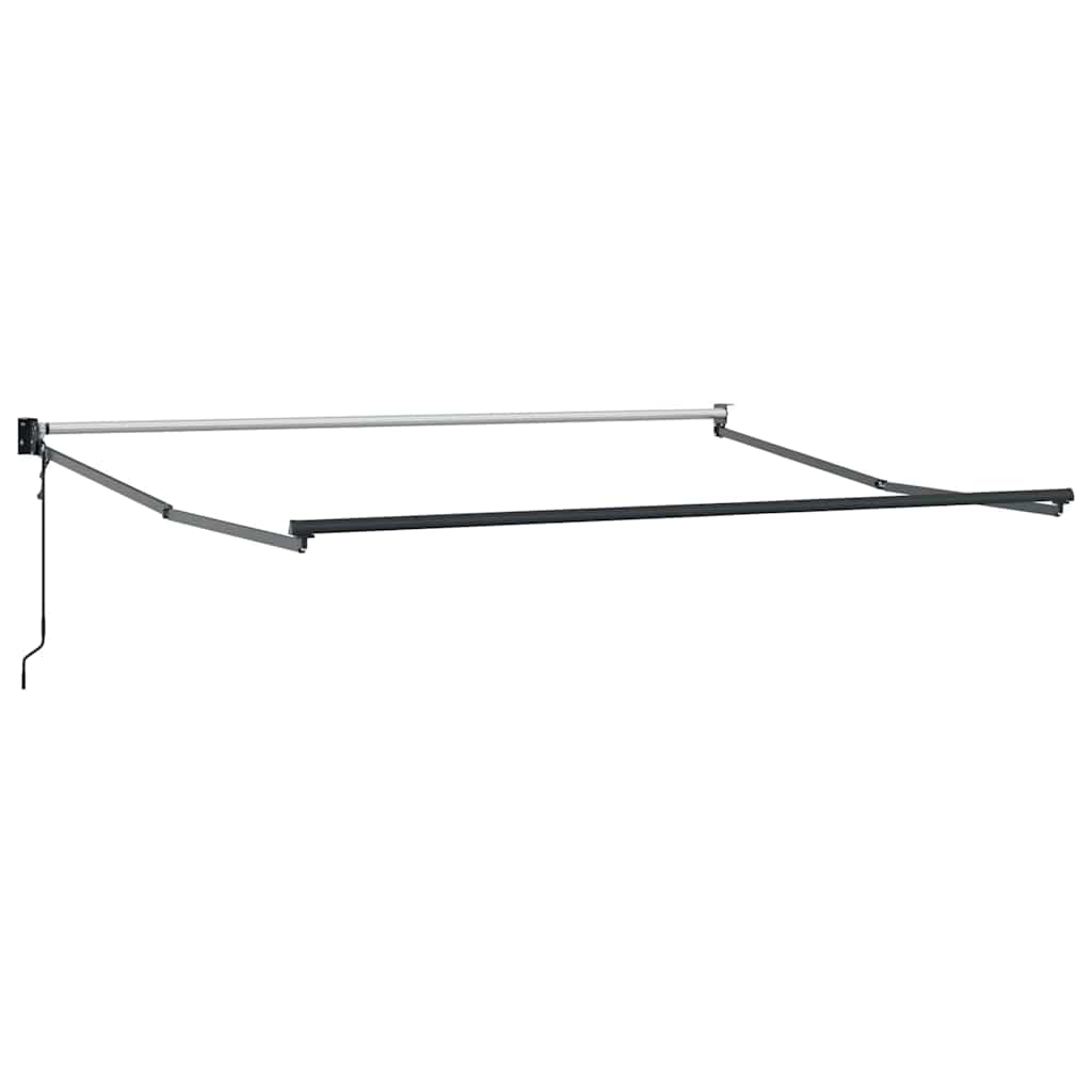 Nadstrešnica Zelena i bijela 350 x 250 cm Poliester i metal