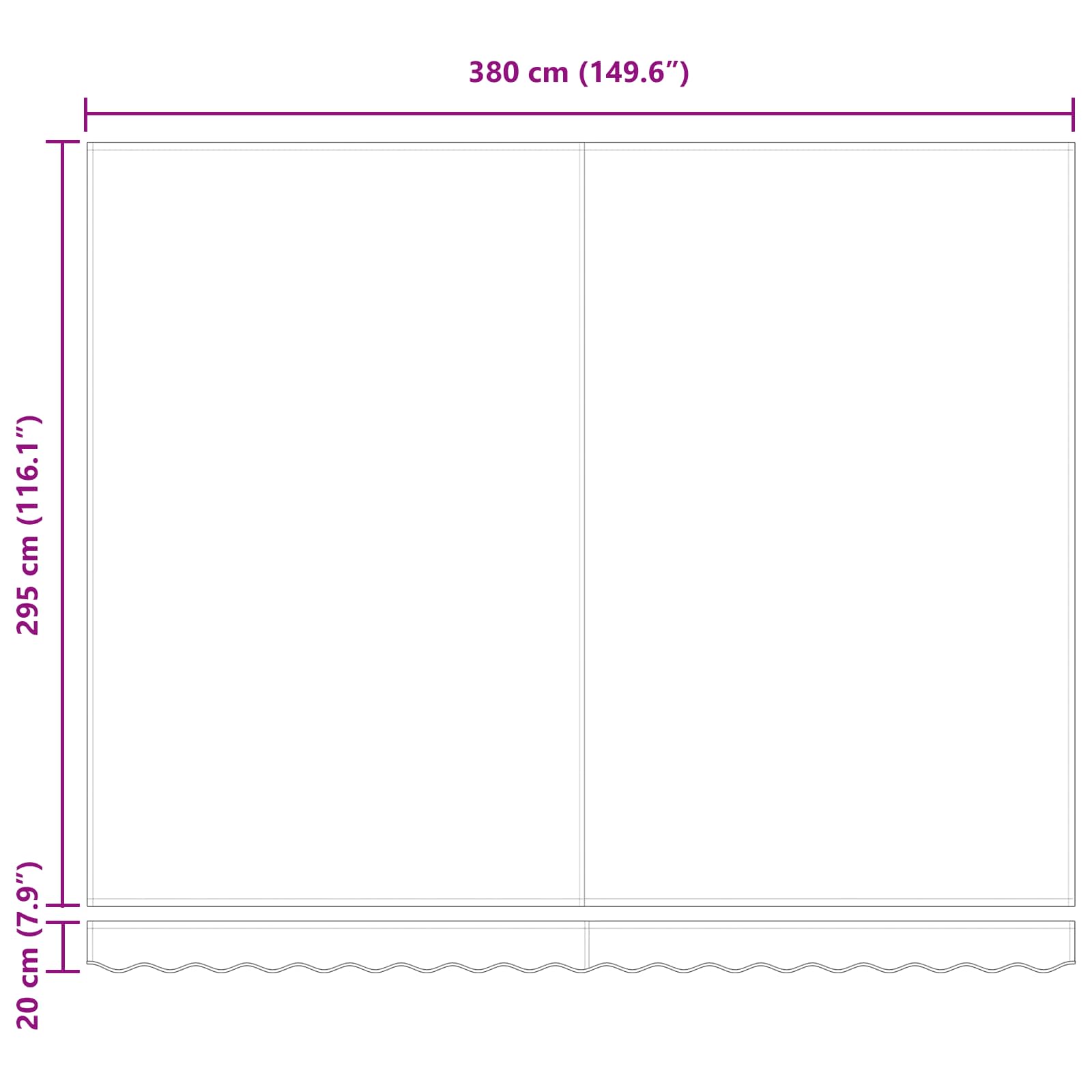 Okvir tende Antracit 400 × 300 cm Poliester s PU premazom