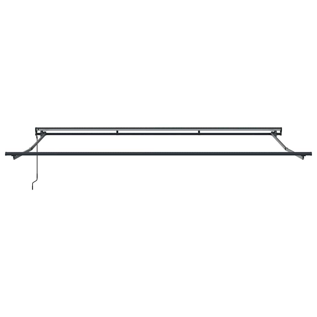Skrovita tenda Antracit 400 × 300 cm Poliester i aluminij