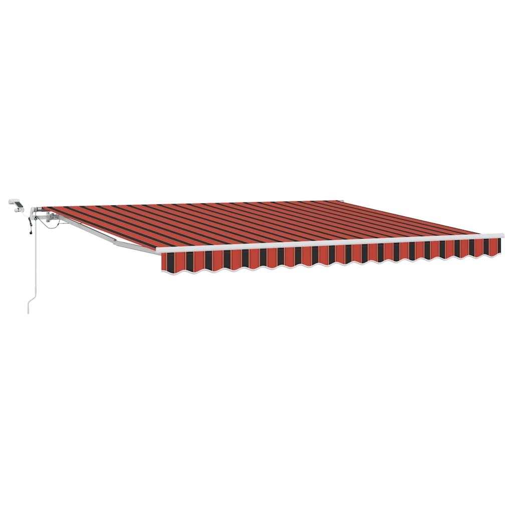 Tkanina za tende Narančasta i smeđa 400 × 300 cm Poliester