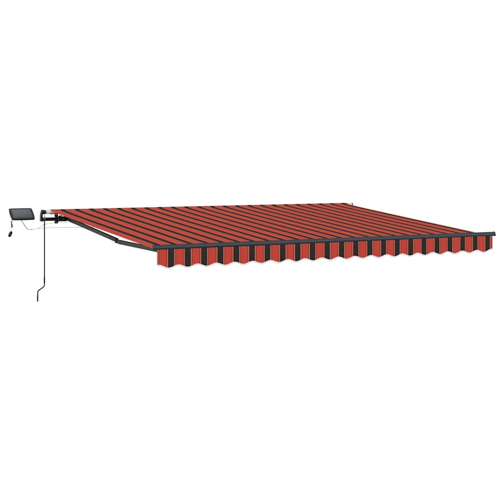 Skrovita tenda narančasta i smeđa 400 ×300 cm tkanina