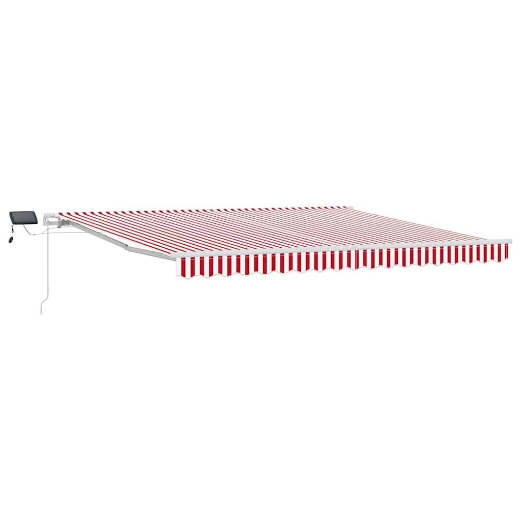 Skrovita tenda s Crvena i bijela 400 ×300 cm tkanina