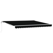 Električna retraktabilna tenda Crna 400 × 300 cm