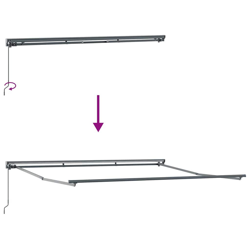 Okvir tende Crna 400 × 300 cm Poliester s PU premazom