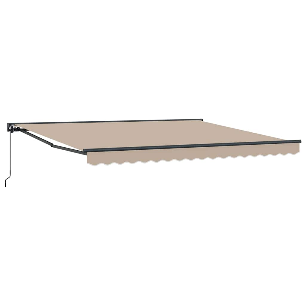 Okvir tende Bež 400 × 300 cm Poliester s PU premazom