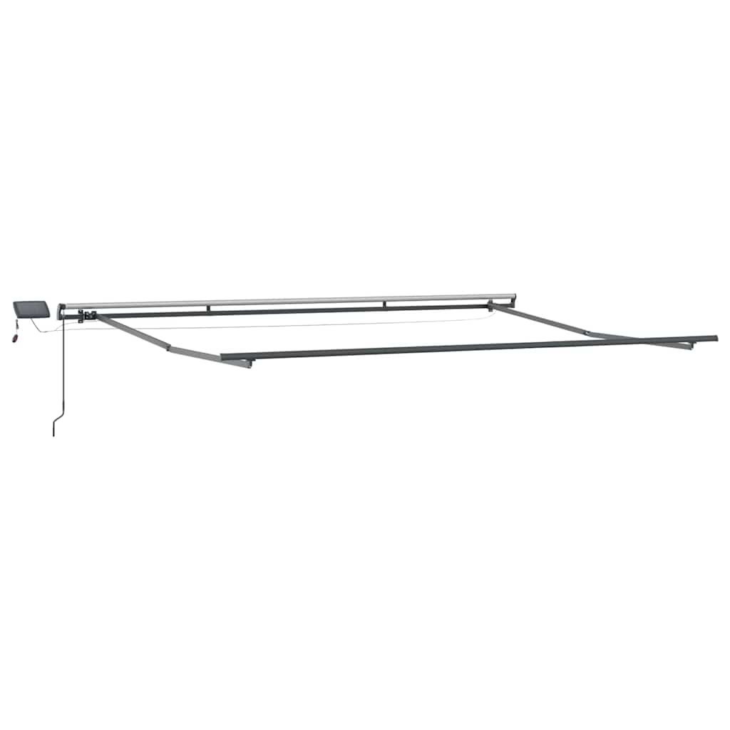 Skrovita tenda S LED lampica Bijelo 400 ×300 cm tkanina