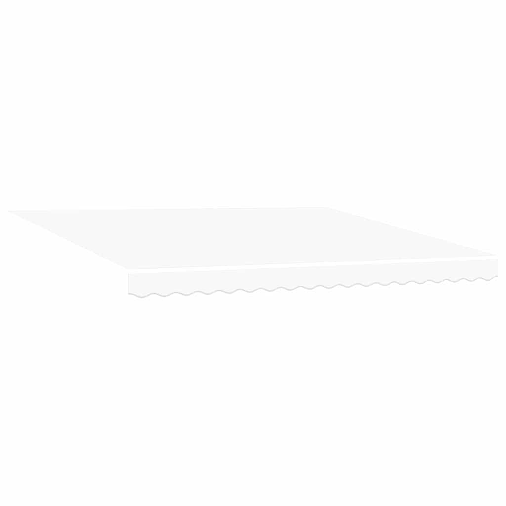 Skrovita tenda Bijelo 400 × 300 cm Tkanina i Aluminij
