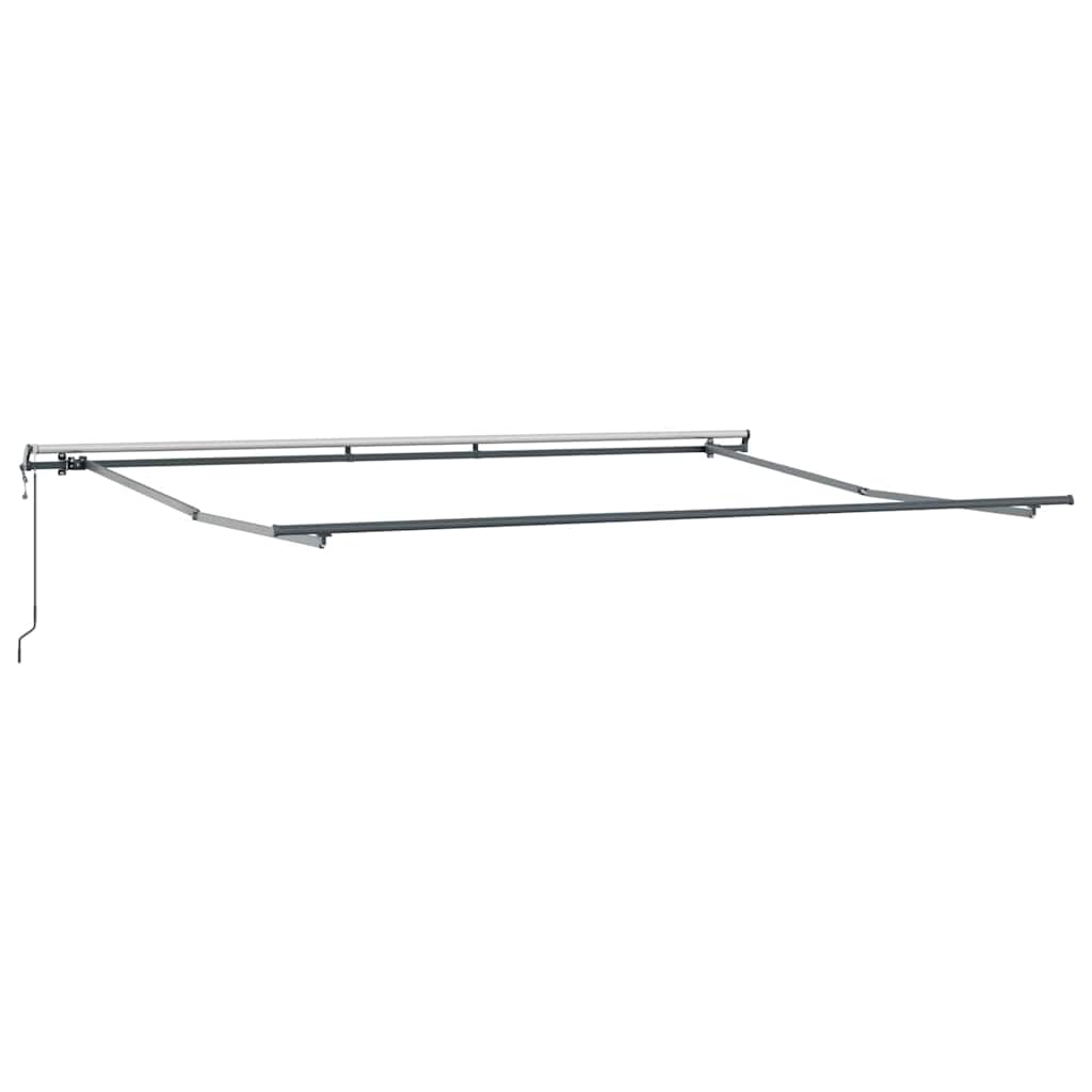 Skrovita tenda Bijelo 400 × 300 cm Tkanina i Aluminij