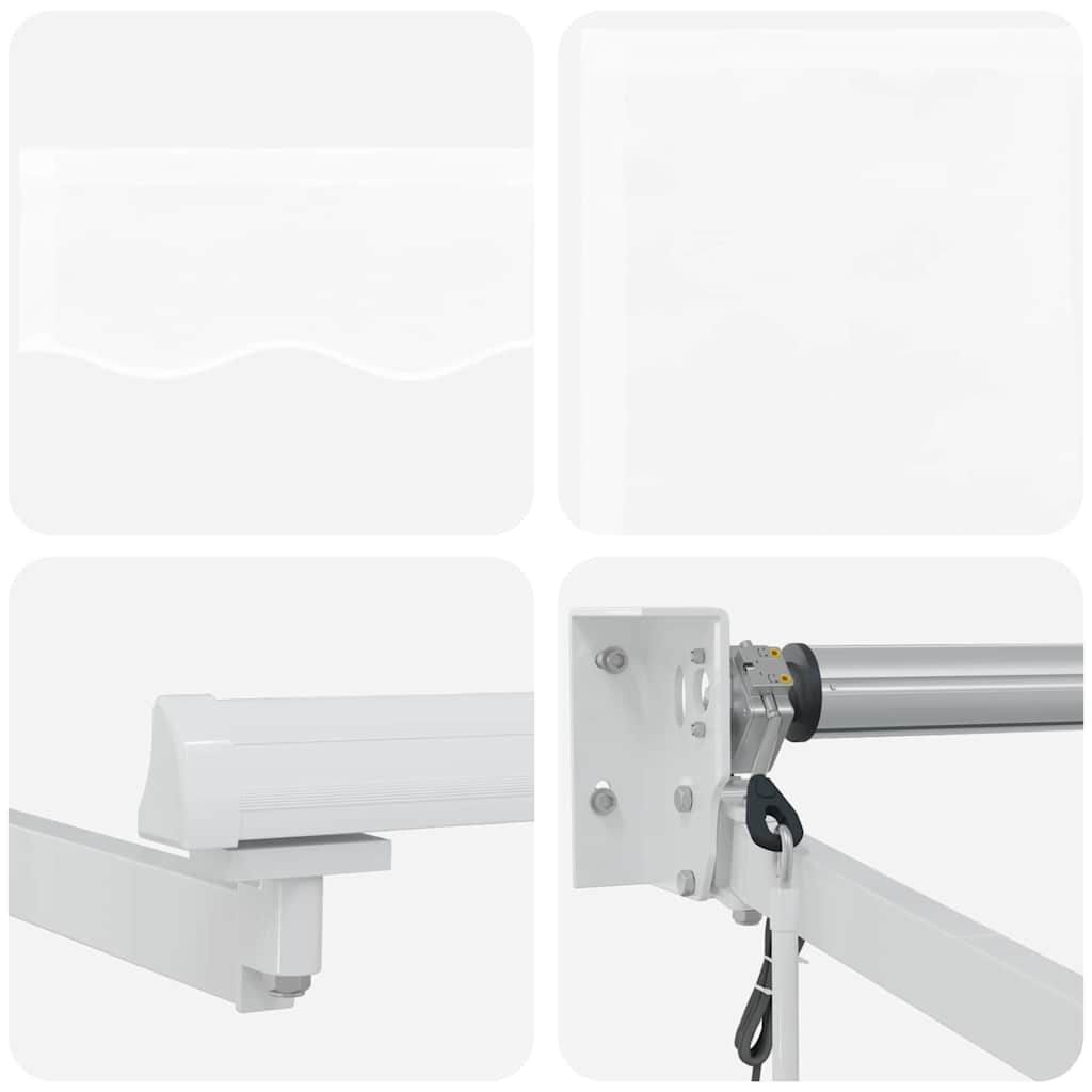 Nadstrešnica Bijela 400 × 300 cm Poliester i metal