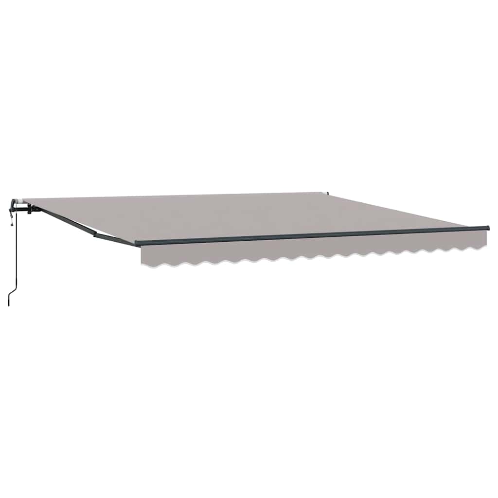 Povlačivi tende Svjetlosiva 400 × 300 cm Tkanina i Aluminij