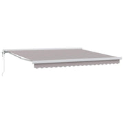Povlačivi tende Svjetlosiva 400 × 300 cm Tkanina i Metal