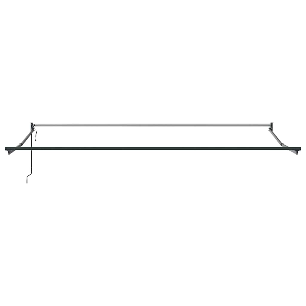 Skrovita tenda Crvena 400 × 300 cm Poliester i aluminij