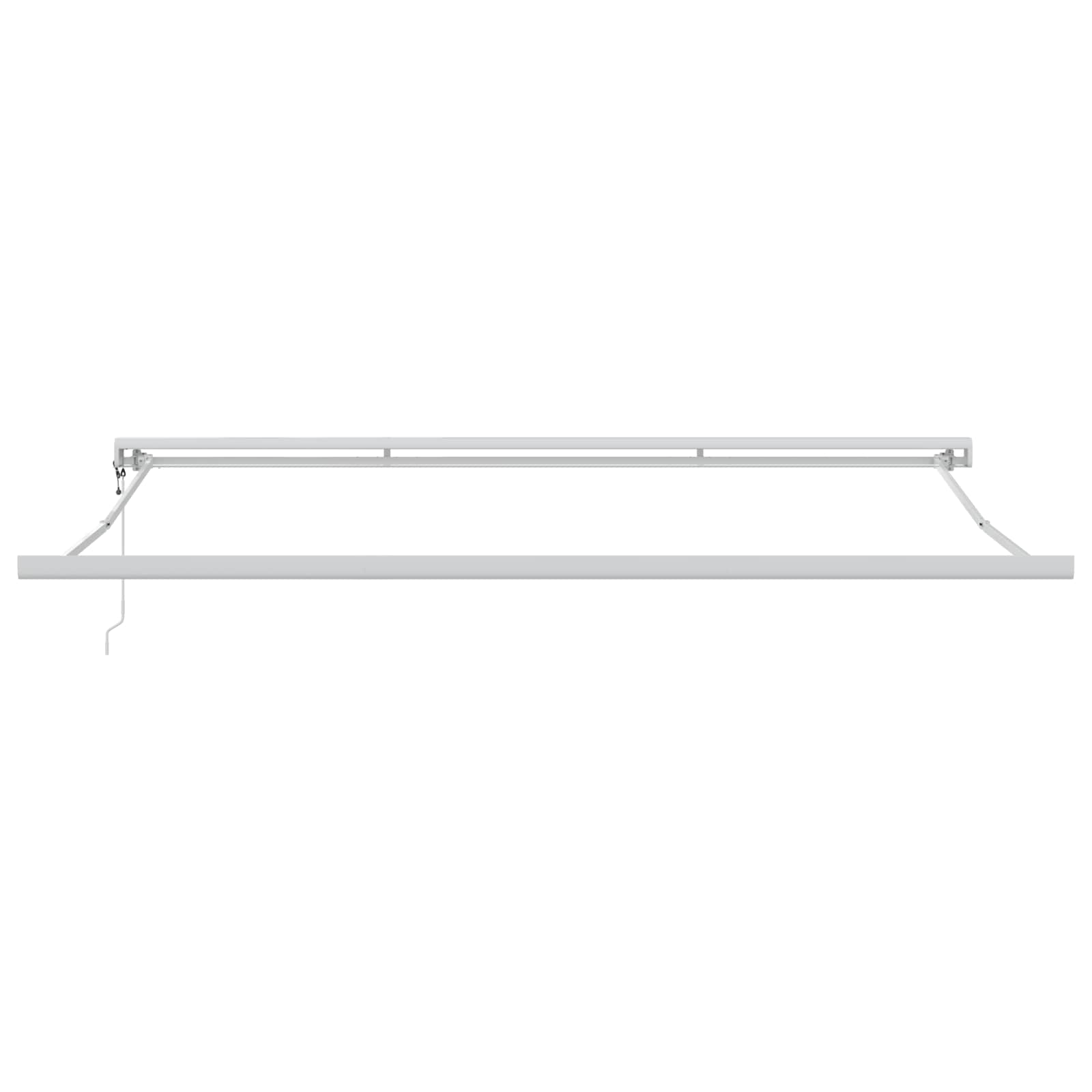 Skrovita tenda Crvena 400 × 300 cm Tkanina i Metal