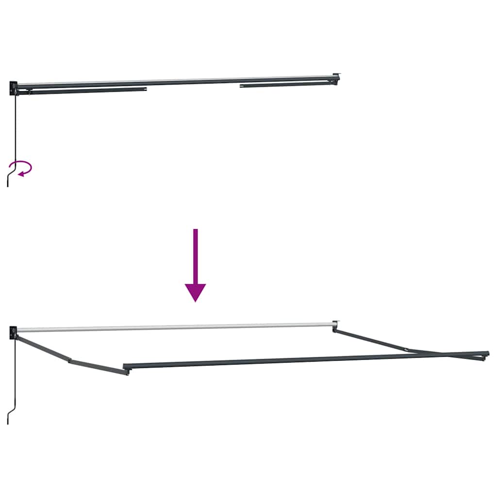 Skrovita tenda Zelena i bijela 400 × 300 cm