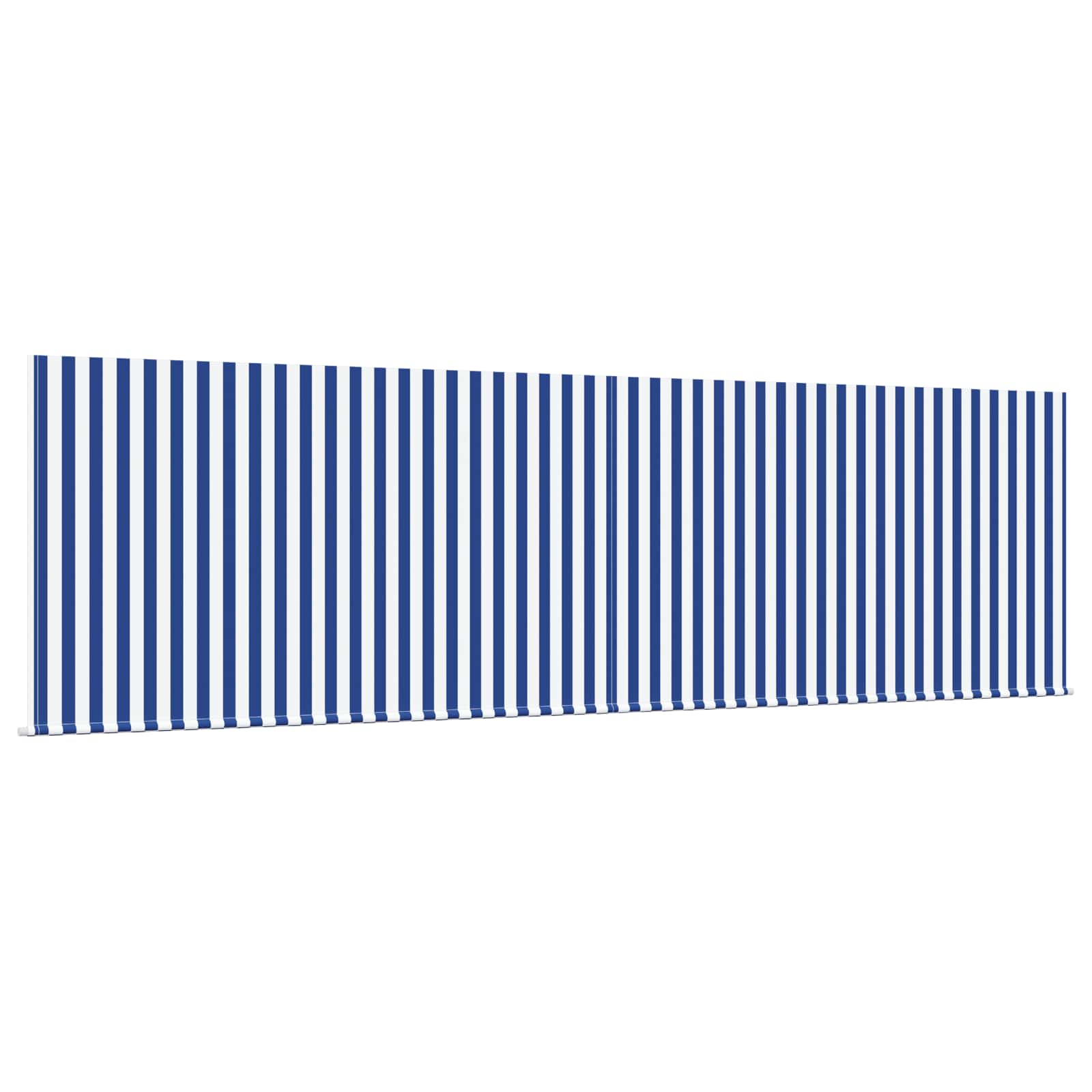 Skrovita tenda Plava i bijela 400 × 300 cm Poliester i aluminij