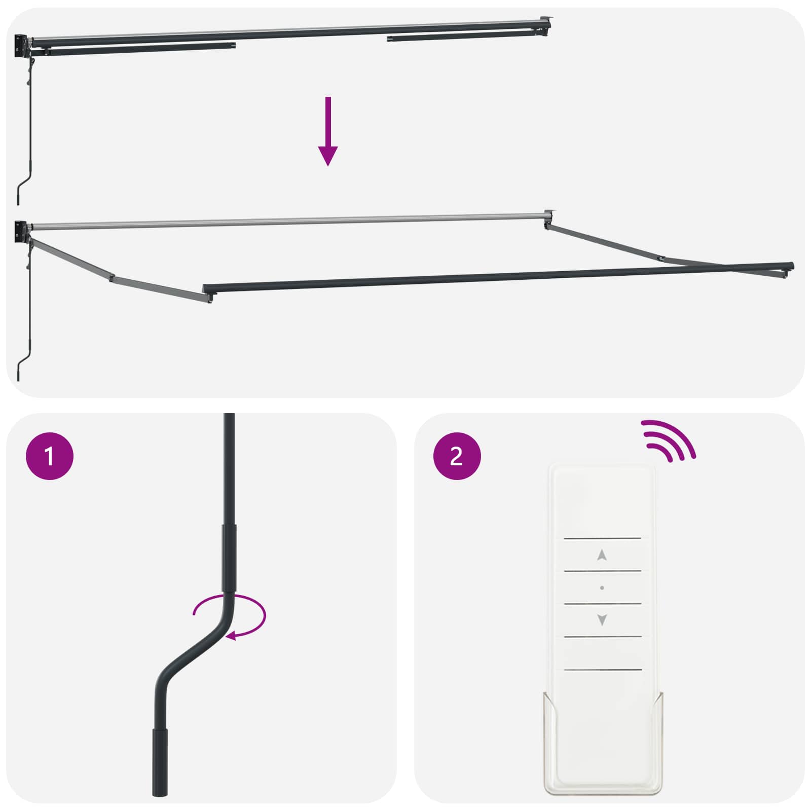 Nadstrešnica Narančasta i smeđa 450 x 300 x 165 cm