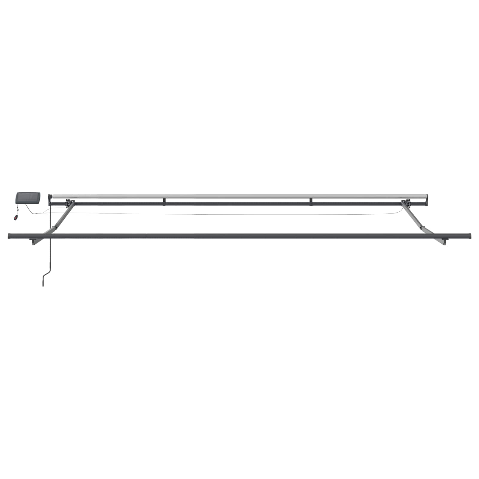 Skrovita tenda Crvena i bijela 450 ×300 cm tkanina