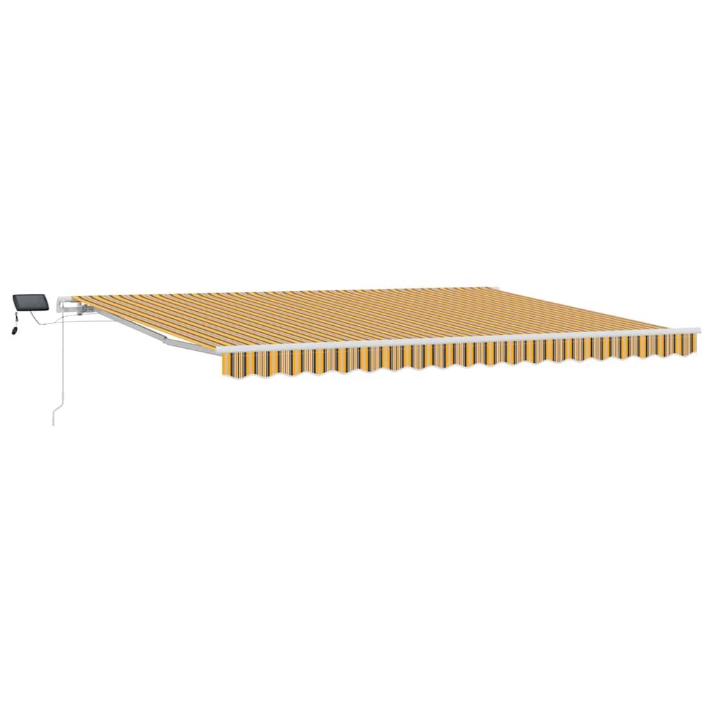 Skrovita tenda Šareni 450 × 300 cm Tkanina i čelik