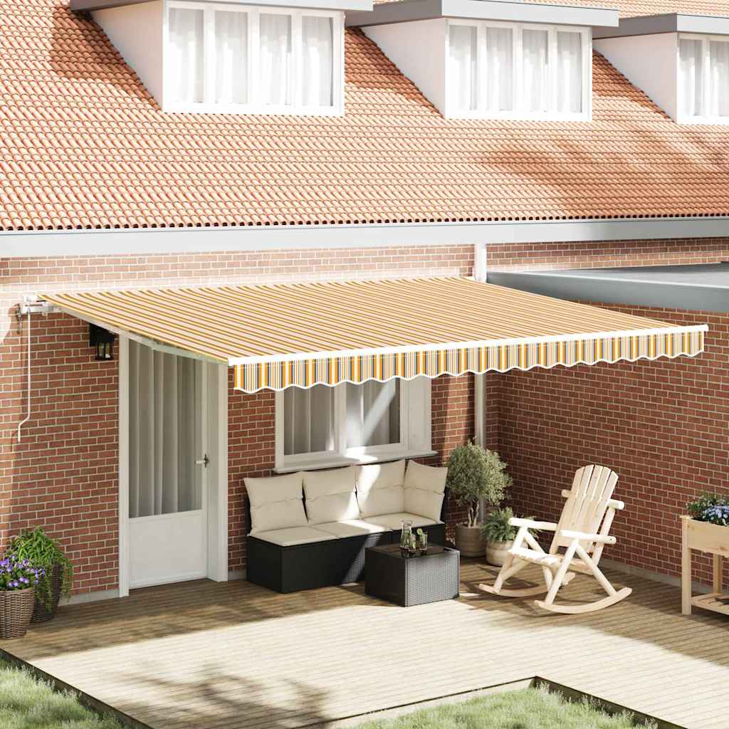 Električna retraktabilna tenda Šareni 450 × 300 cm
