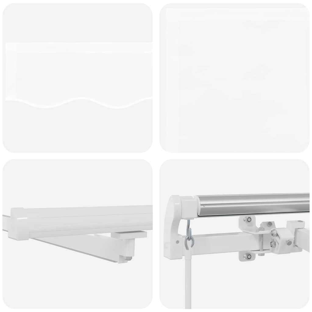 Skrovita tenda s Bijelo 450 ×300 cm tkanina