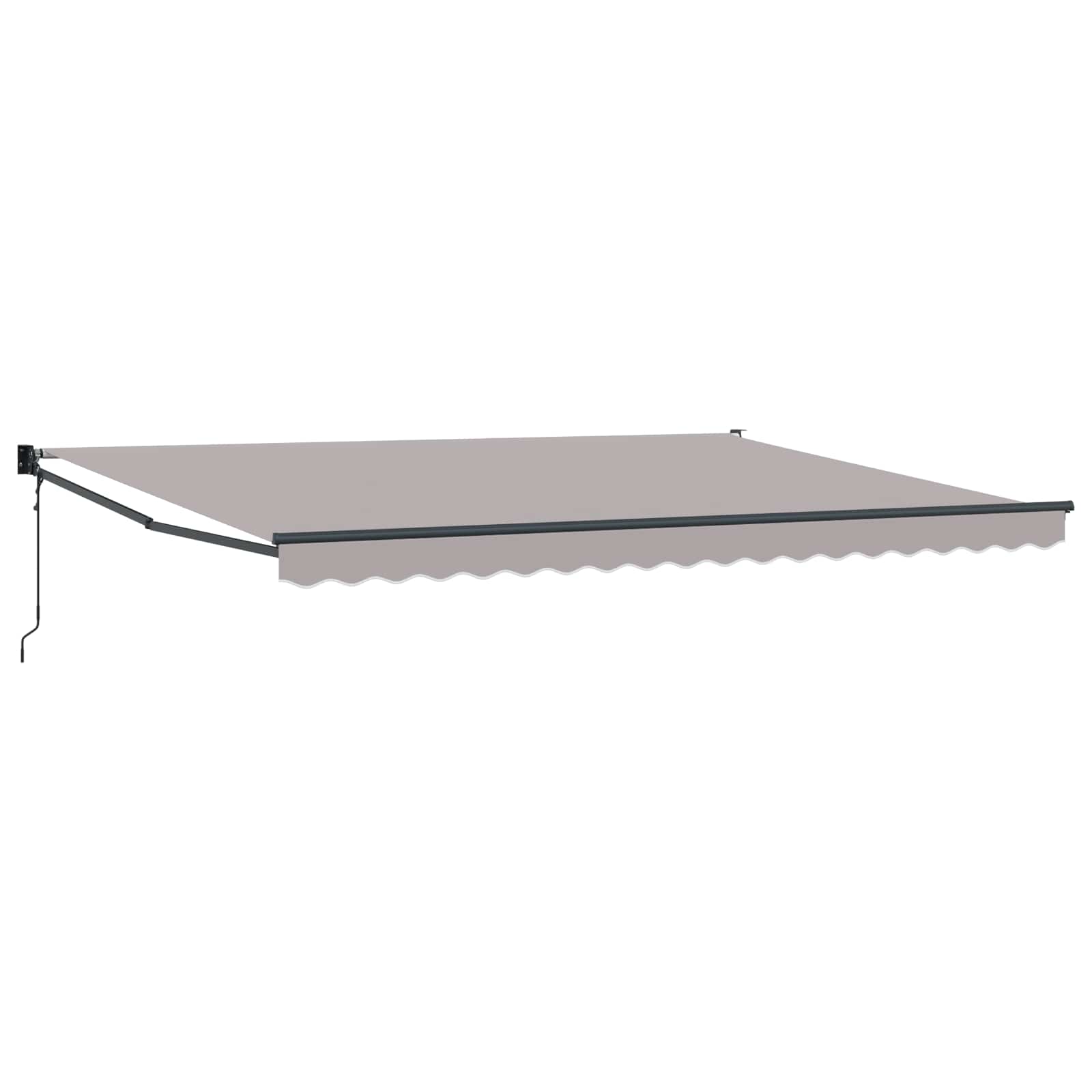 Nadstrešnica Svijetlo siva 450 x 300 x 165 cm Poliester i metal