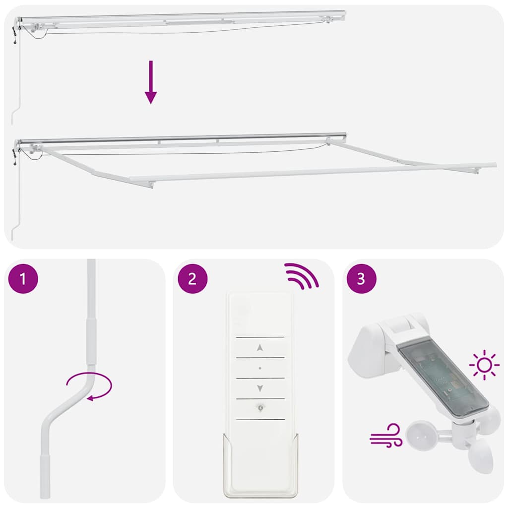 Skrovita tenda S LED lampica Narančasta i smeđa 450 × 350 cm