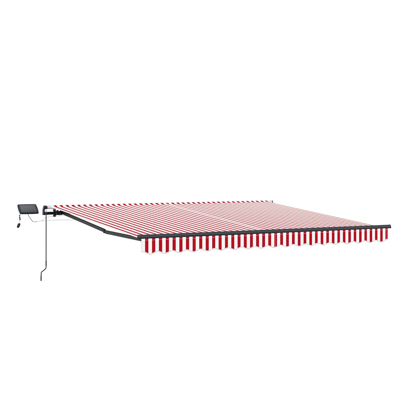 Skrovita tenda Crvena i bijela 450 ×350 cm tkanina