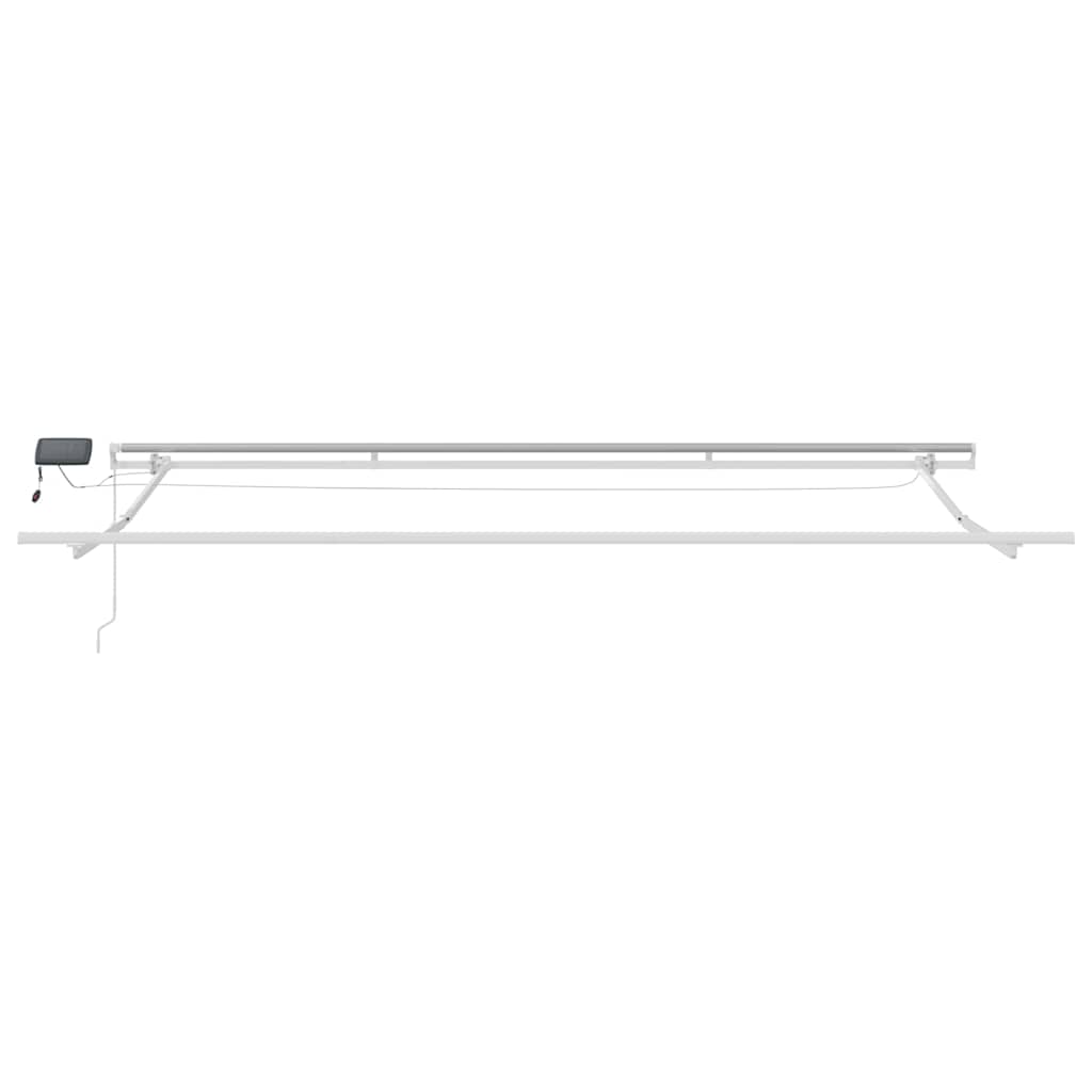 Skrovita tenda Šareni 450 × 350 cm Tkanina i čelik