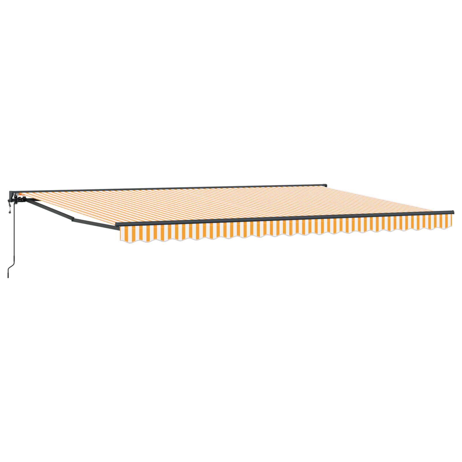 Okvir tende Žuta i bijela 500 × 300 cm Poliester s PU premazom