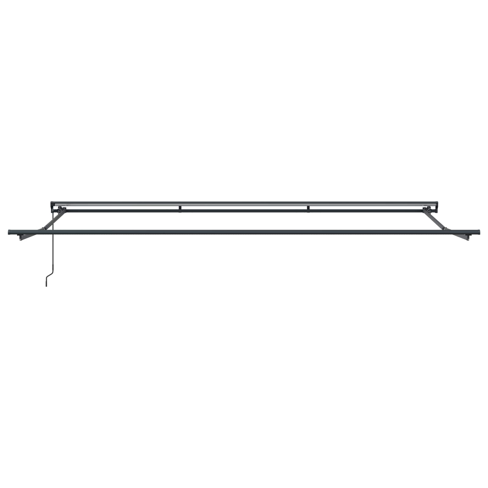 Okvir tende Antracit 500 × 300 cm Poliester s PU premazom
