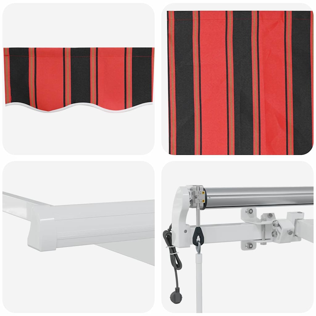 Električna retraktabilna tenda narančasta i smeđa 500 × 300 cm