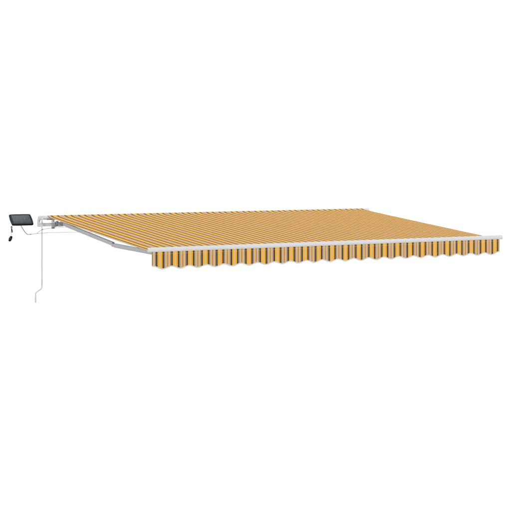 Skrovita tenda Šareni 500 × 300 cm Tkanina i čelik