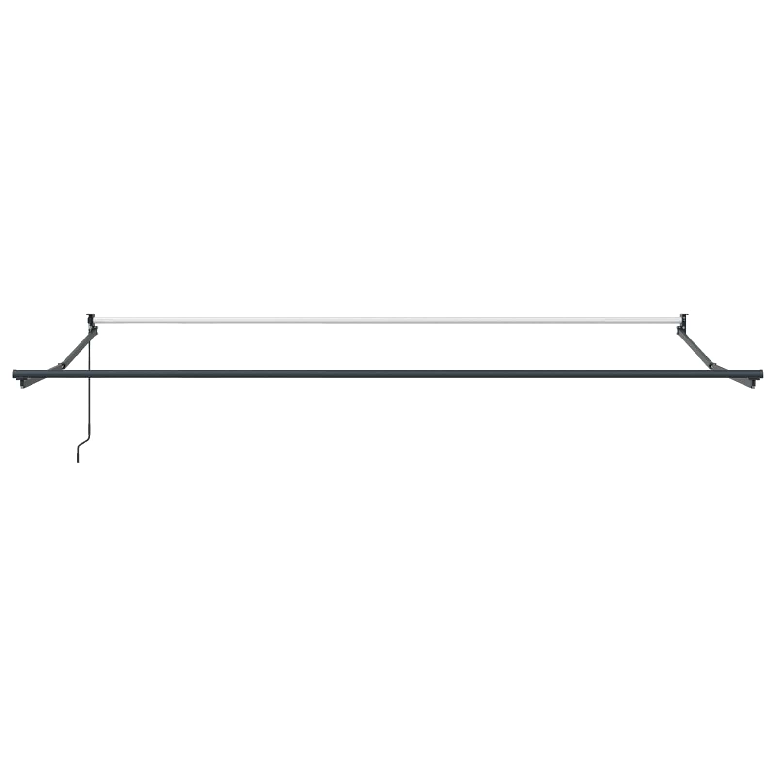Skrovita tenda Šareni 500 × 300 cm Poliester i aluminij