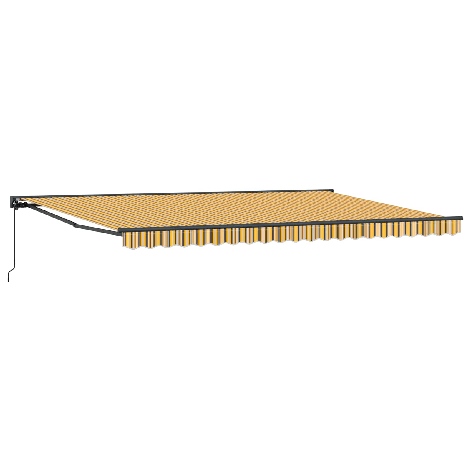 Okvir tende Žuta i Siva 500 × 300 cm Poliester s PU premazom