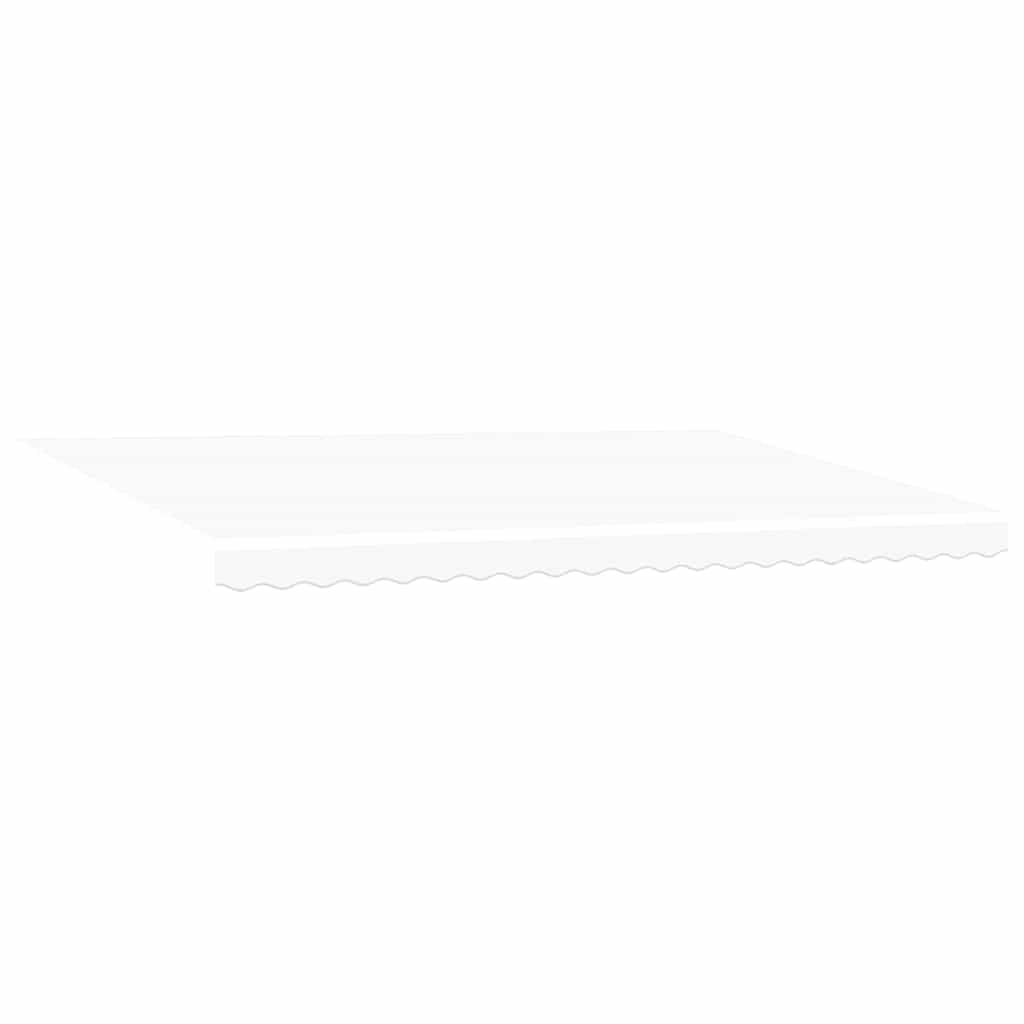 Skrovita tenda Bijelo 500 × 300 cm Poliester i metal