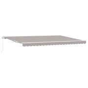 Nadstrešnica Svijetlo siva 500 x 300 x 165 cm Poliester i metal