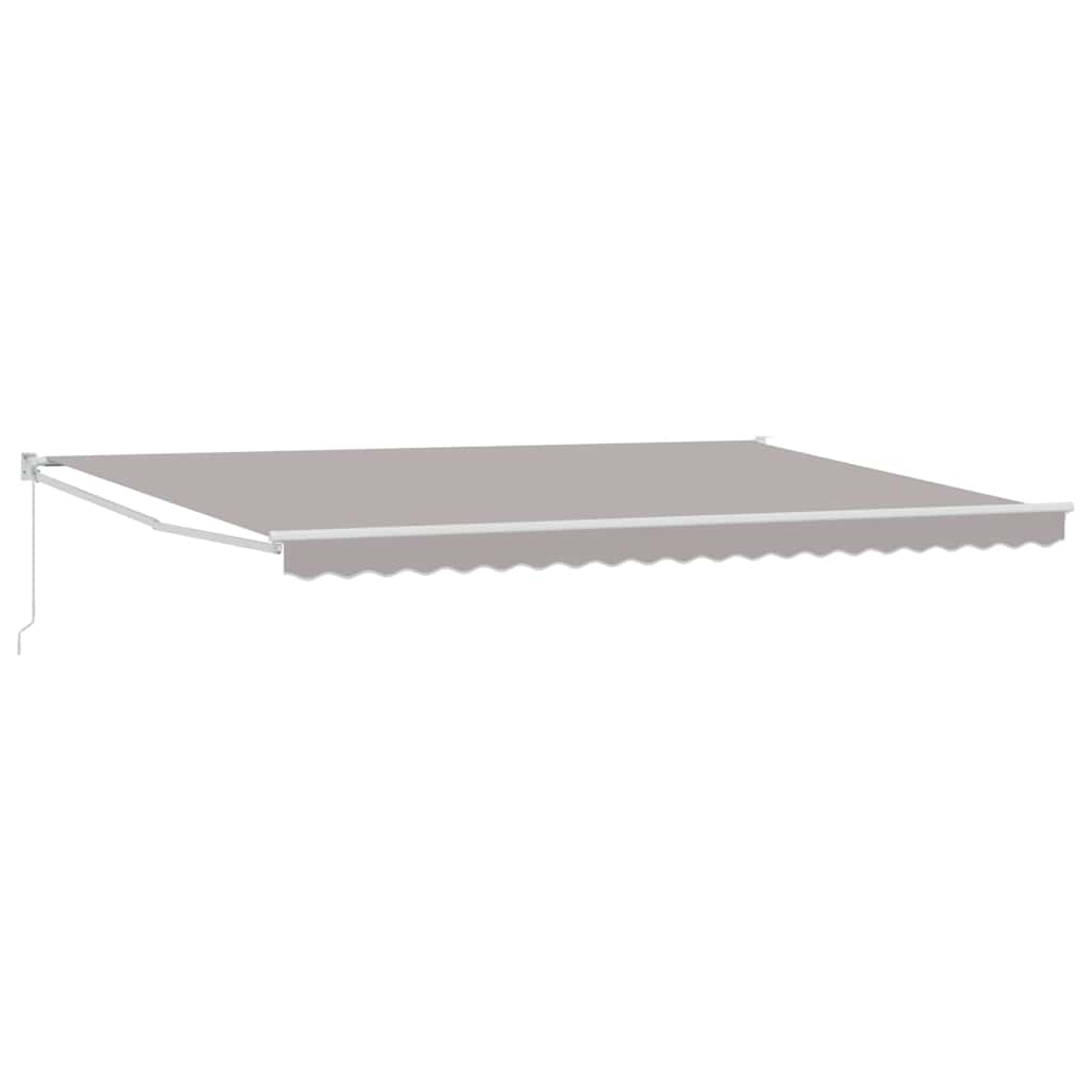 Nadstrešnica Svijetlo siva 500 x 300 x 165 cm Poliester i metal