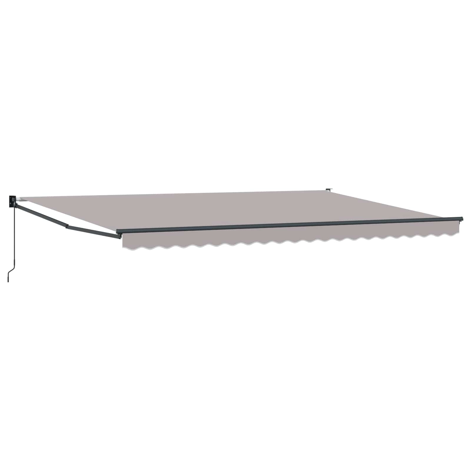 Nadstrešnica Svijetlo siva 500 x 300 x 165 cm Poliester i metal