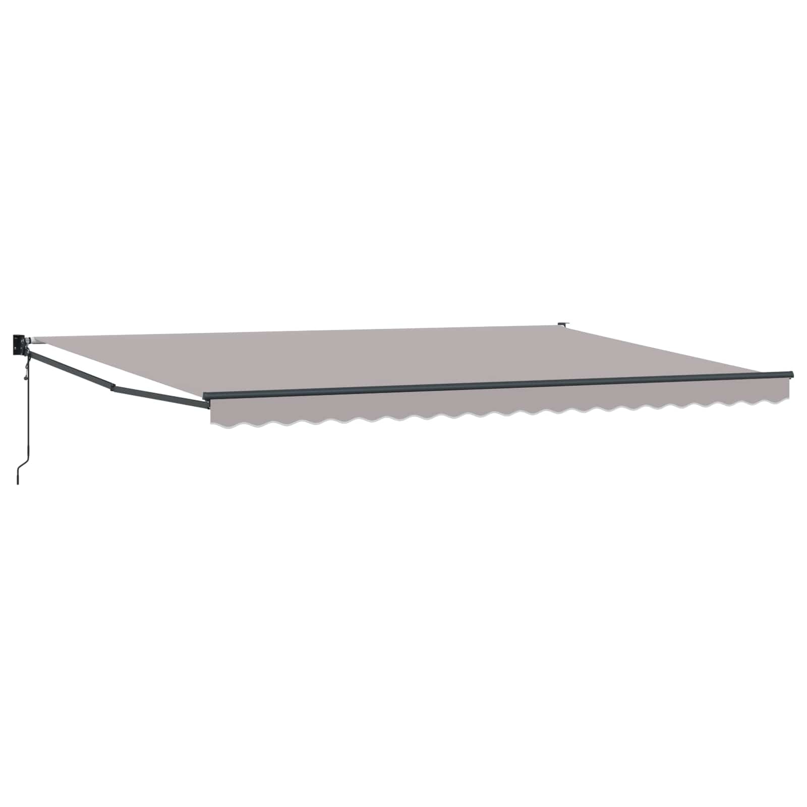 Nadstrešnica Svijetlo siva 500 x 300 x 165 cm Poliester i metal