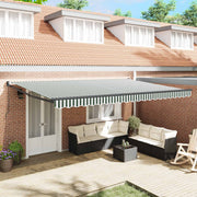 Povlačivi tende Zelena 500 × 300 cm 100% Poliester i Aluminij