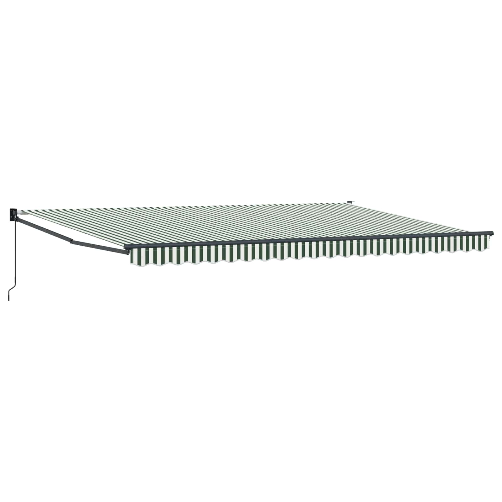 Povlačivi tende Zelena 500 × 300 cm 100% Poliester i Aluminij