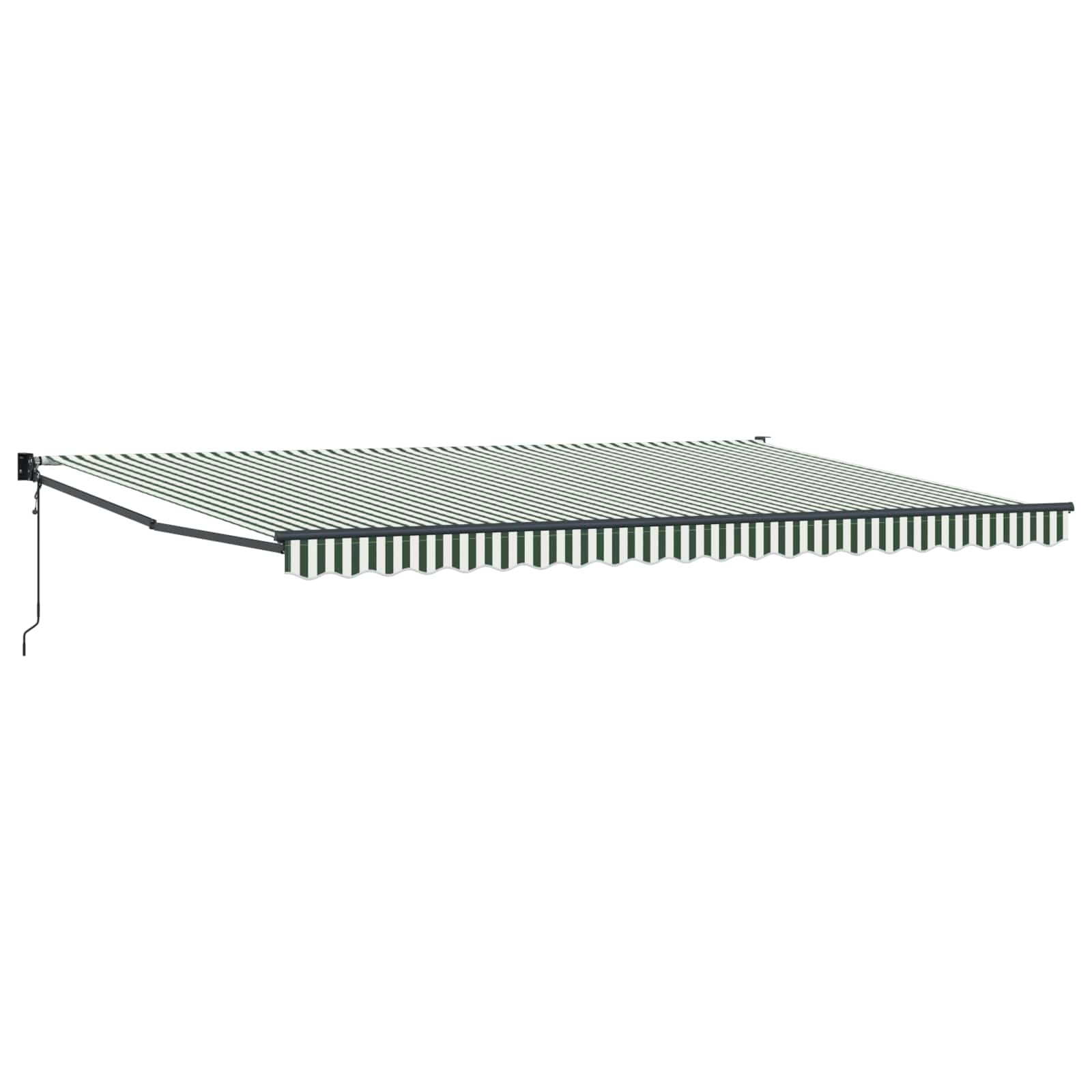Skrovita tenda Zelena i bijela 500 × 300 cm
