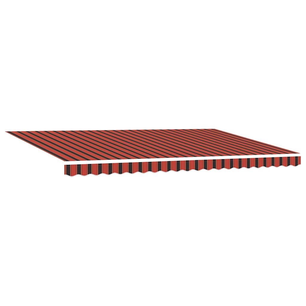 Skrovita tenda Narančasta i smeđa 500 × 350 cm